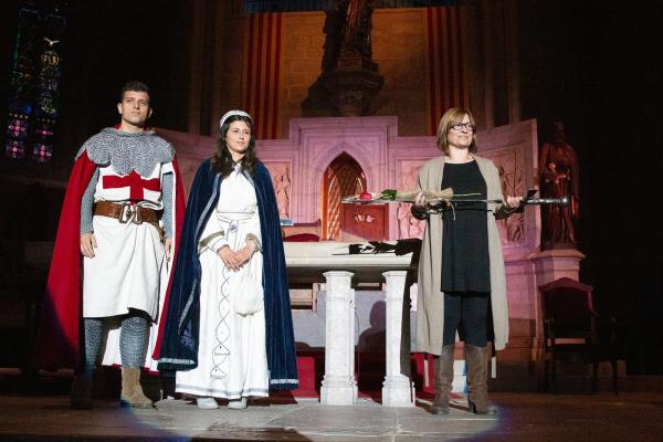 ​L’Institut Guttmann rep l’espasa d’honor de la Setmana Medieval 